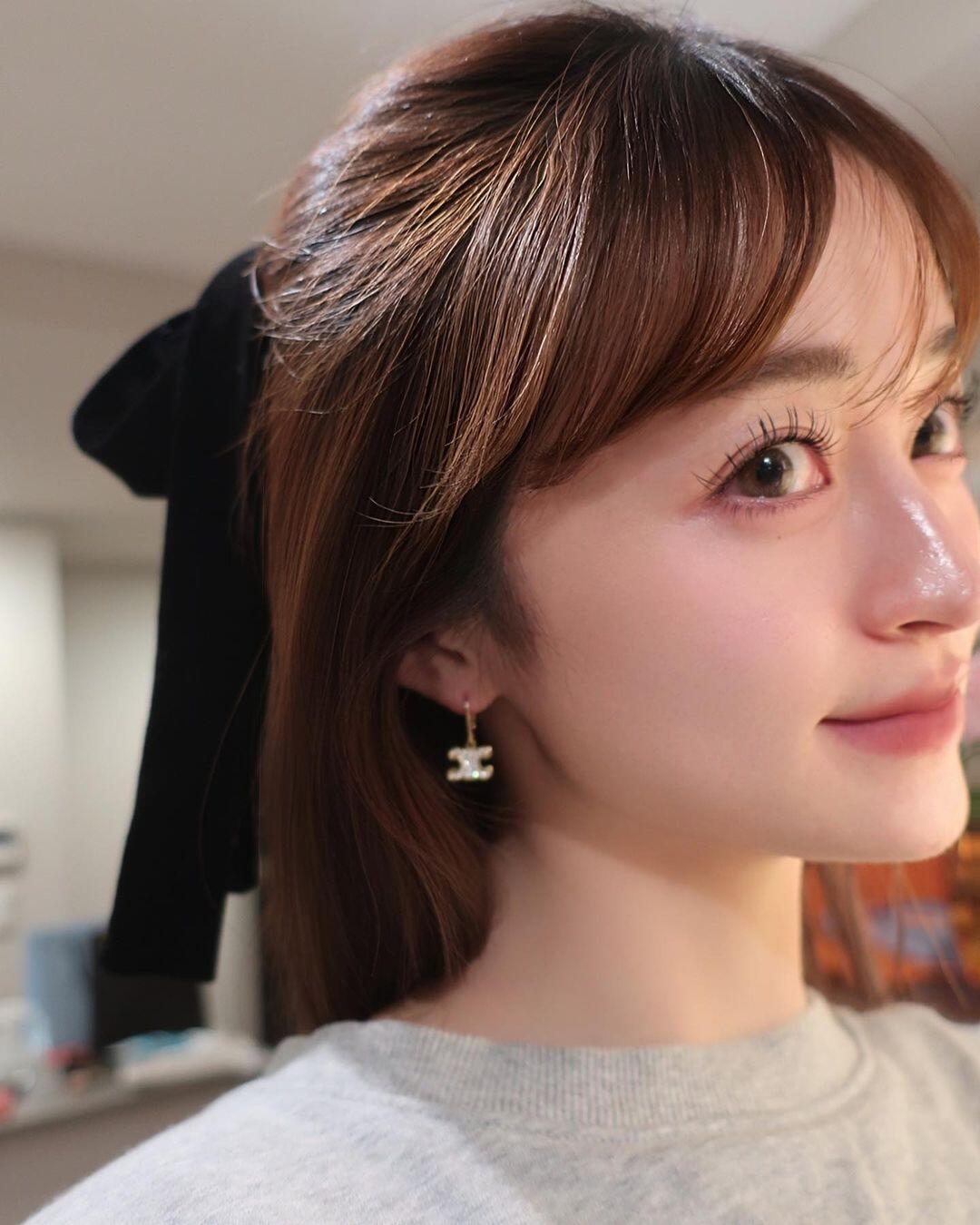 Celine Triomphe earrings silver-toned metal with clear pave crystals 1 5cm drop length