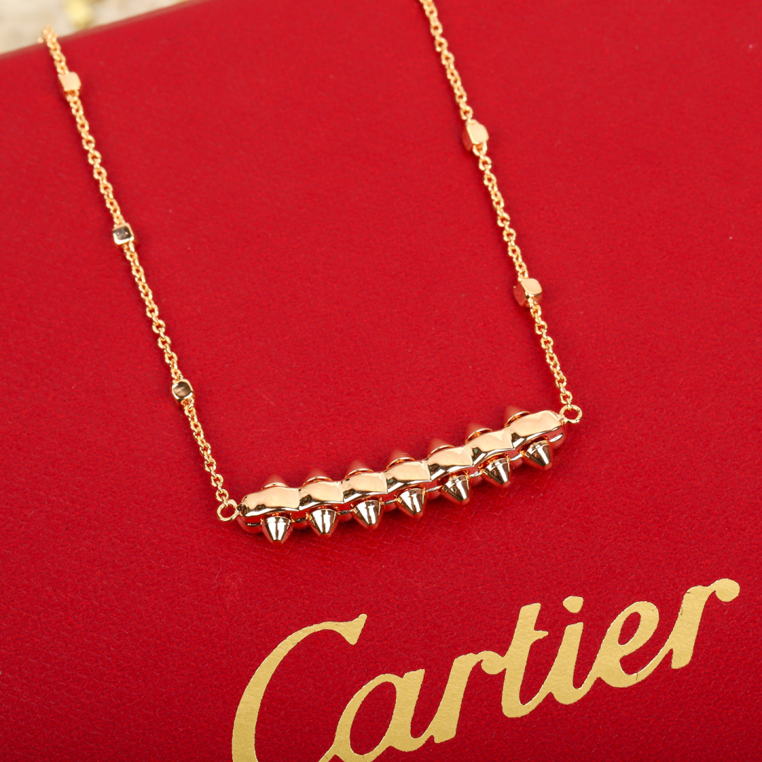 Cartier Clash de Cartier necklace Rose gold with red gemstones 42cm