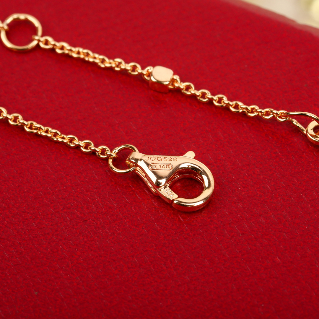 Cartier Clash de Cartier necklace Rose gold with red gemstones 42cm