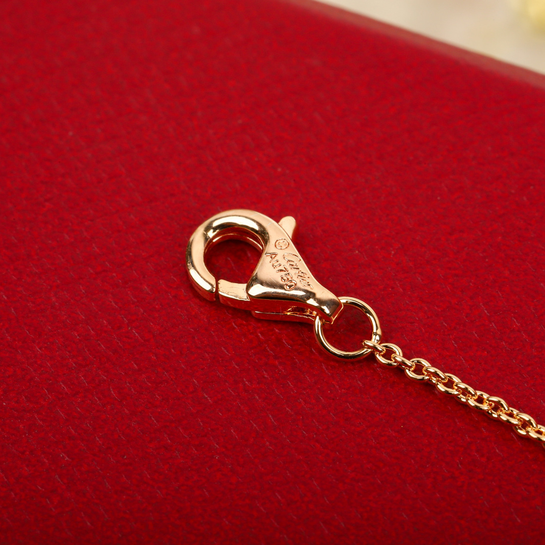 Cartier Clash de Cartier necklace Rose gold with red gemstones 42cm
