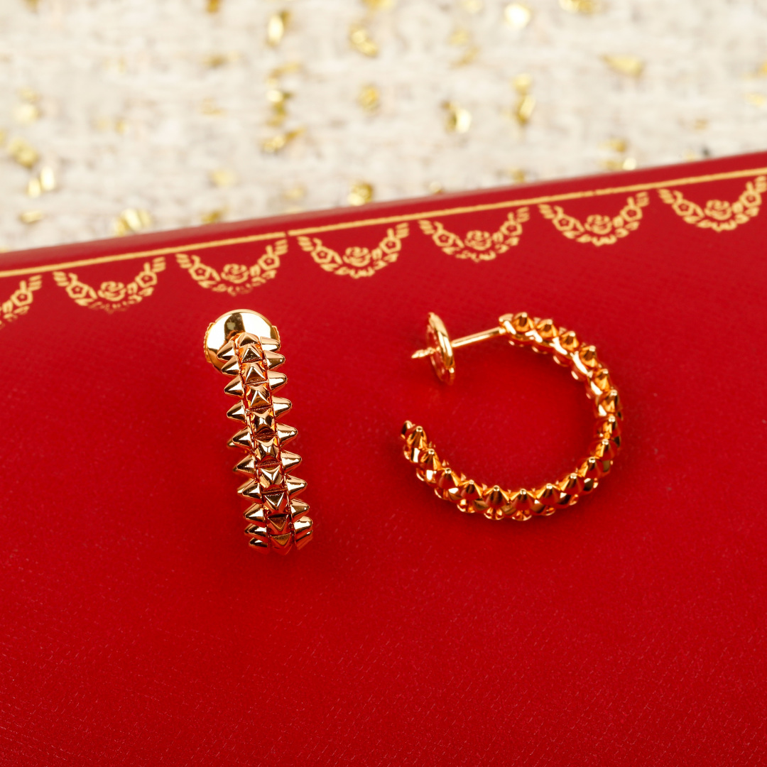 Cartier Clash de Cartier earrings 18K rose gold 18K white gold 14mm hoop diameter