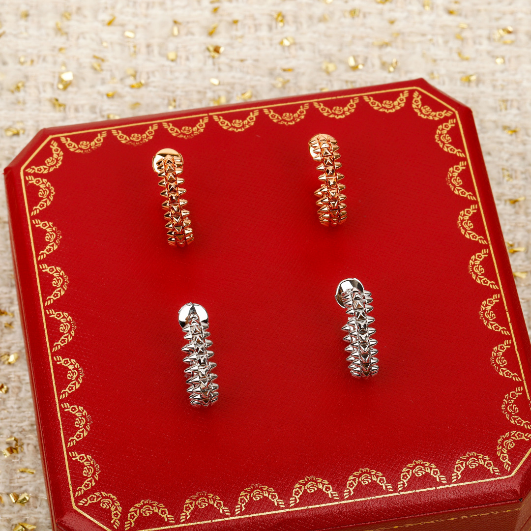 Cartier Clash de Cartier earrings 18K rose gold 18K white gold 14mm hoop diameter