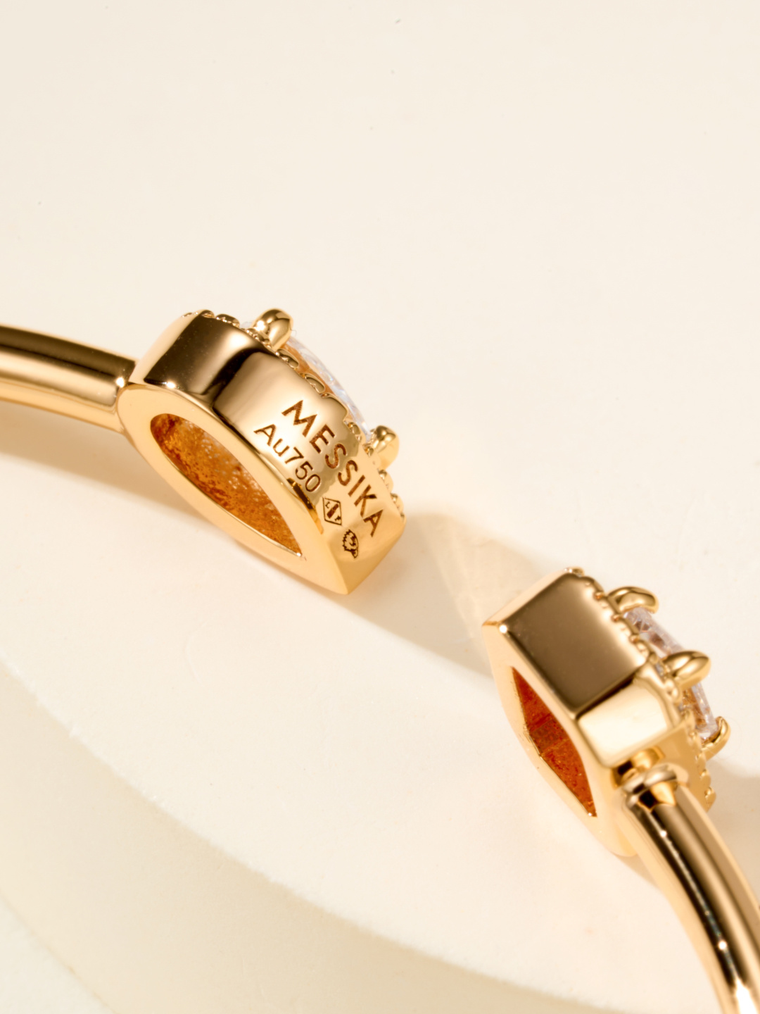 Messika My Twin bracelet yellow gold with clear diamonds 17