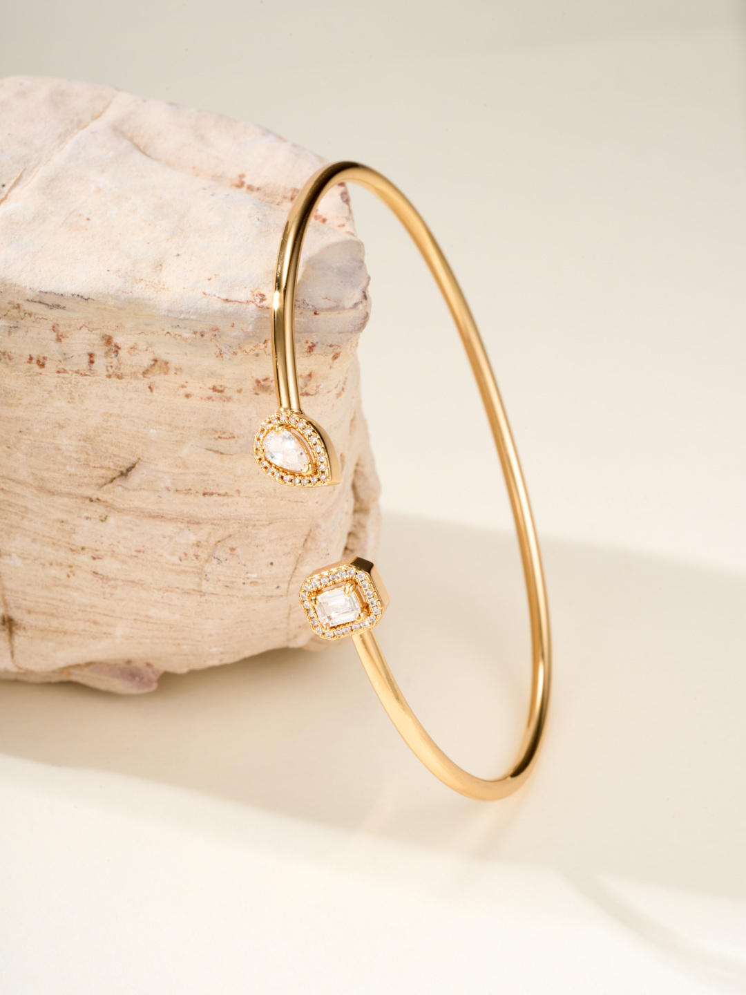 Messika My Twin bracelet yellow gold with clear diamonds 17
