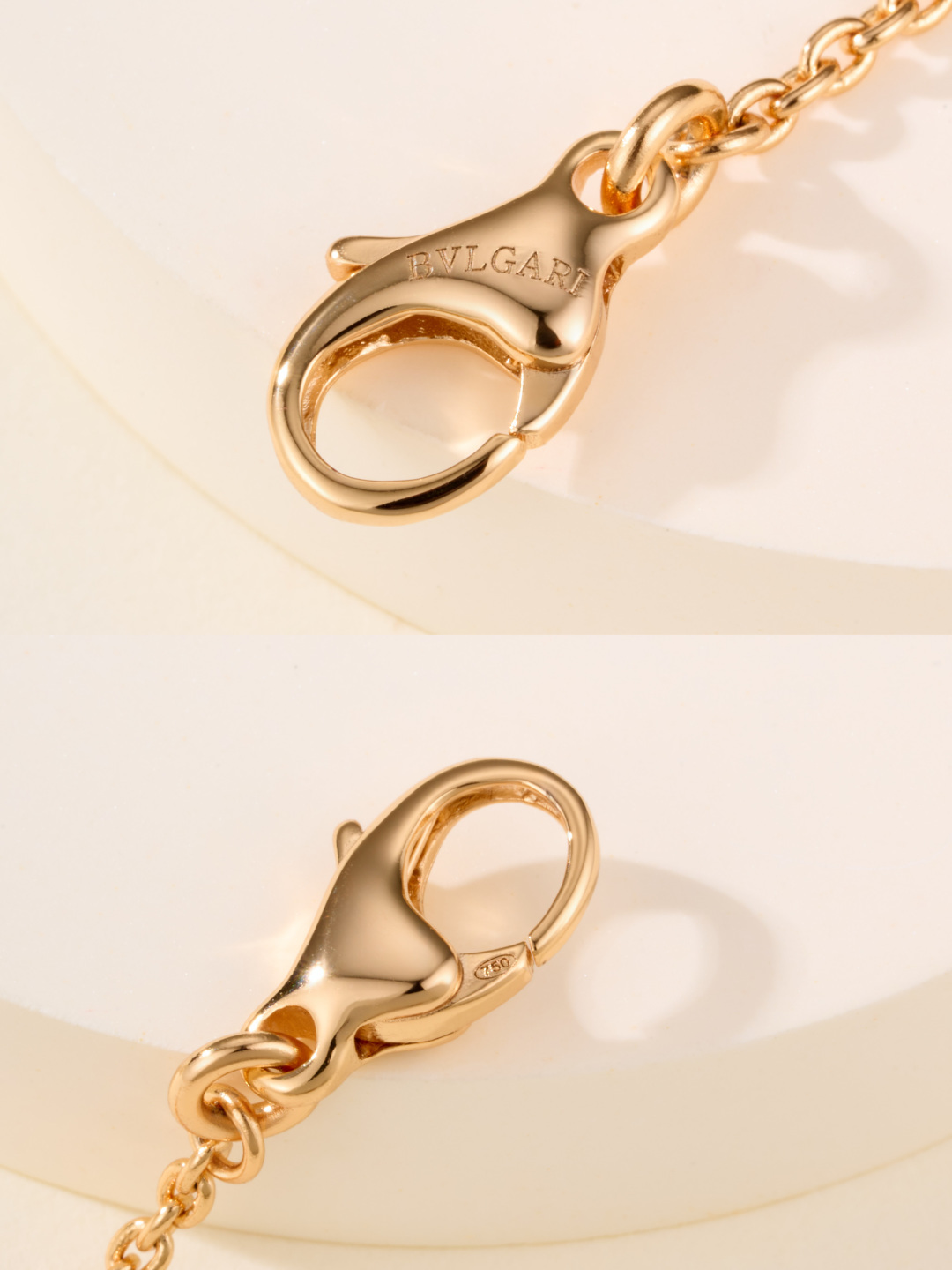 Bvlgari B zero1 Rock necklace 18k rose gold with black ceramic and white ceramic 40-45cm adjustable