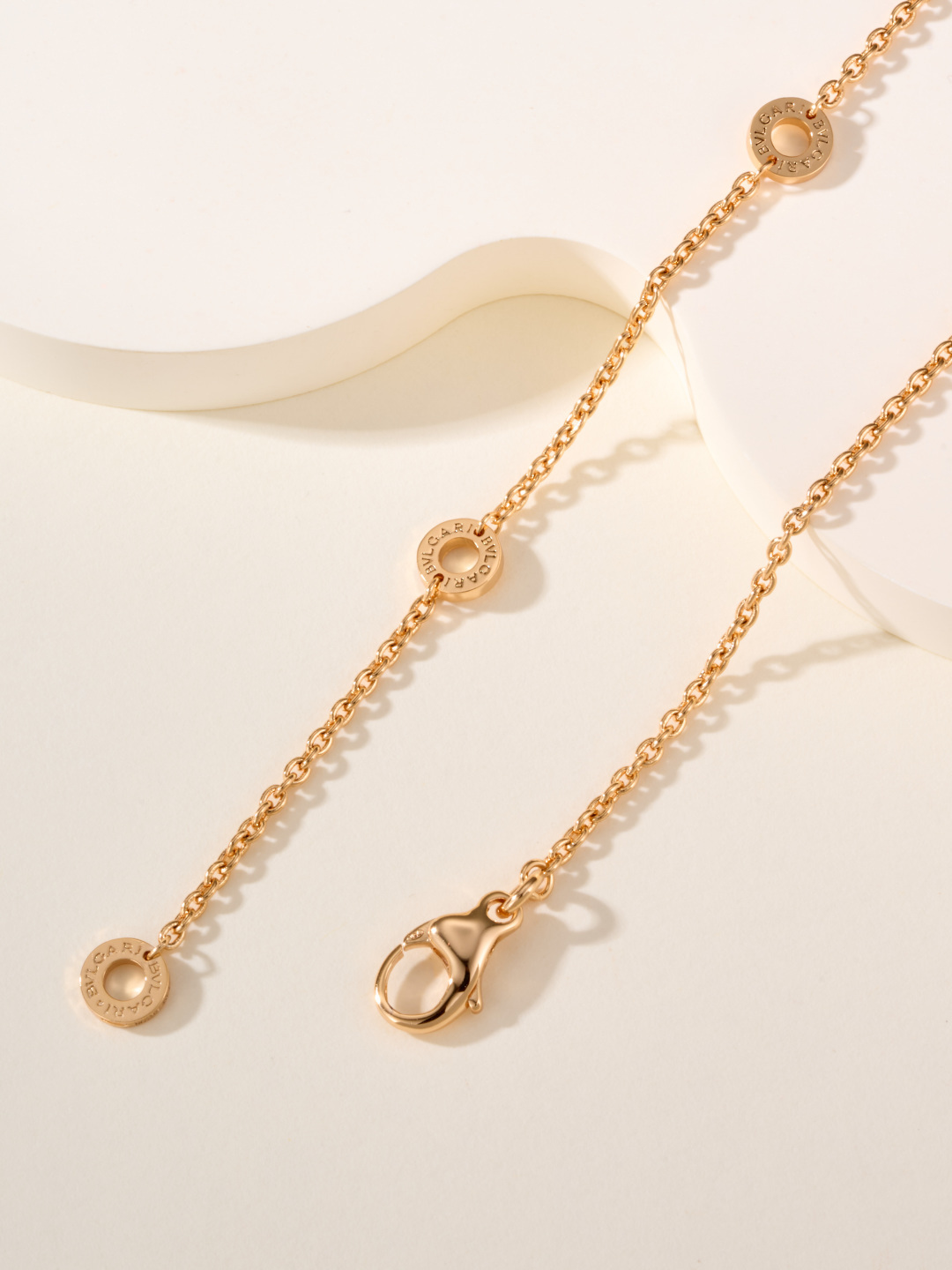 Bvlgari B zero1 Rock necklace 18k rose gold with black ceramic and white ceramic 40-45cm adjustable
