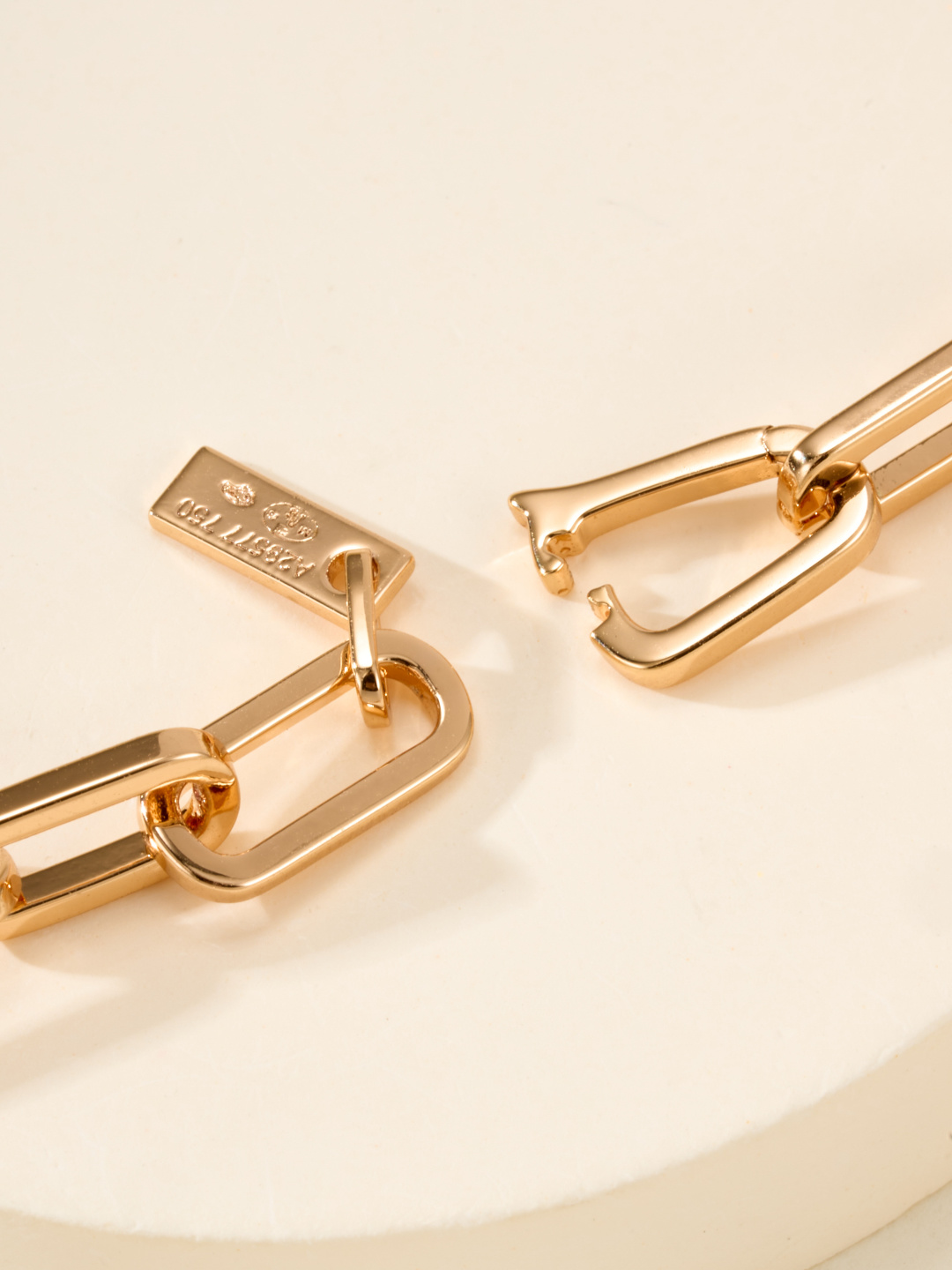 Messika Move Link necklace Yellow gold with clear diamonds 45cm